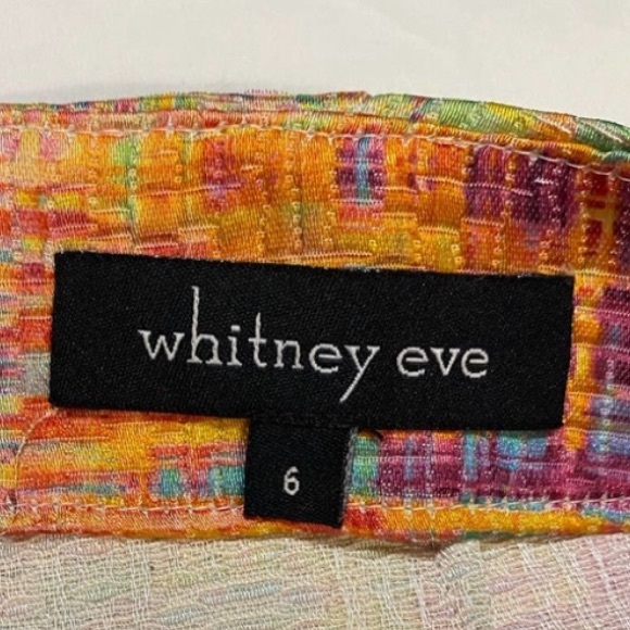 Whitney Eve Vintage high waist Multi-Color Dress Shorts Hot Pants Size 6 🧡🩷💜 - Picture 5 of 5